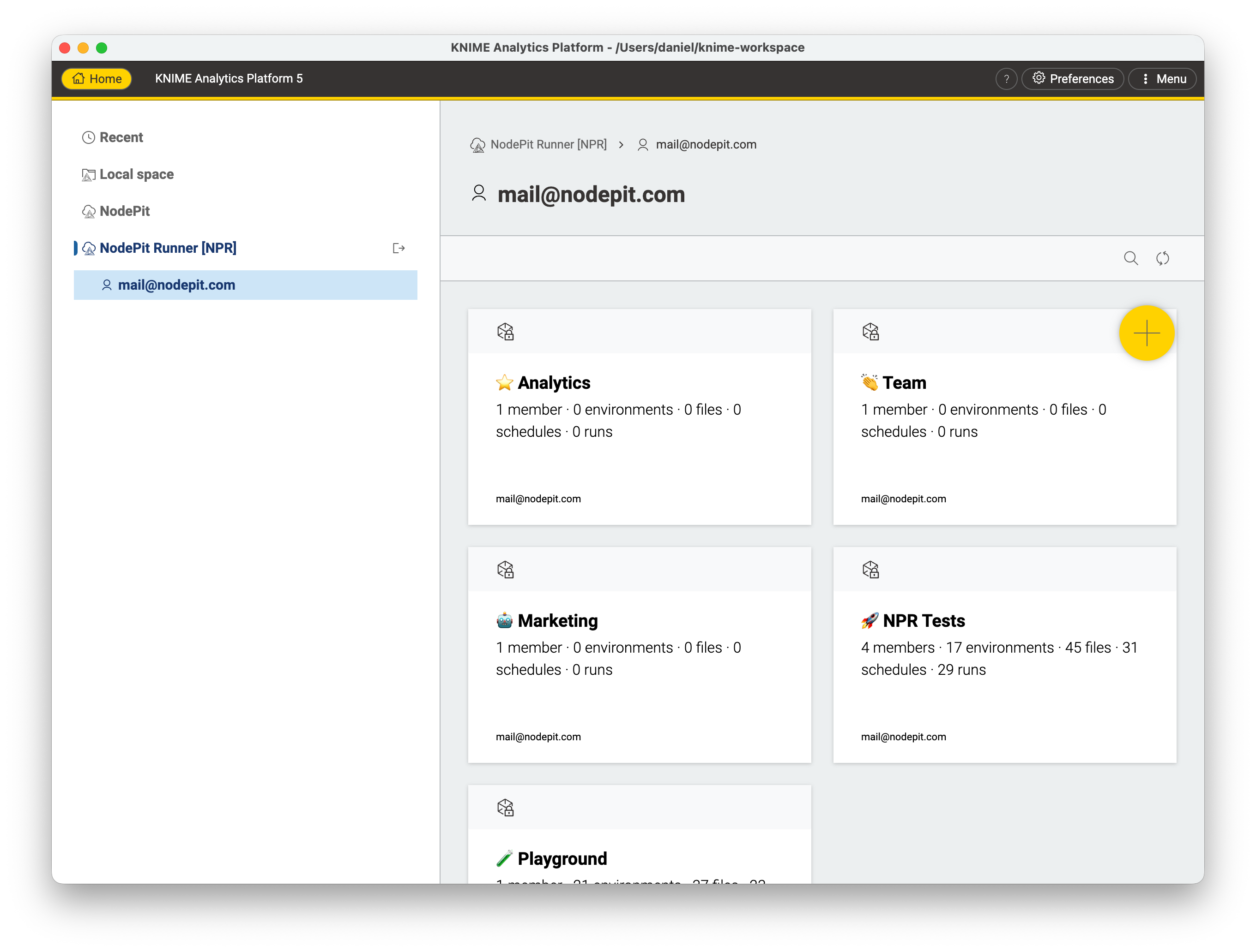 Connect KNIME Analytics Platform